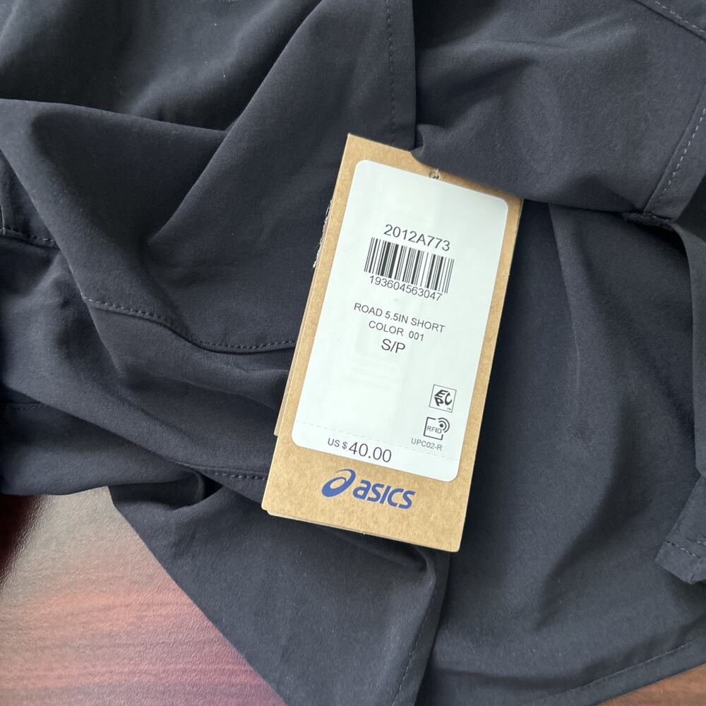 Asics Shorts Black Road 5.5 Inch Running Shorts Womens Size Small New NWT Dry - Picture 3 of 5